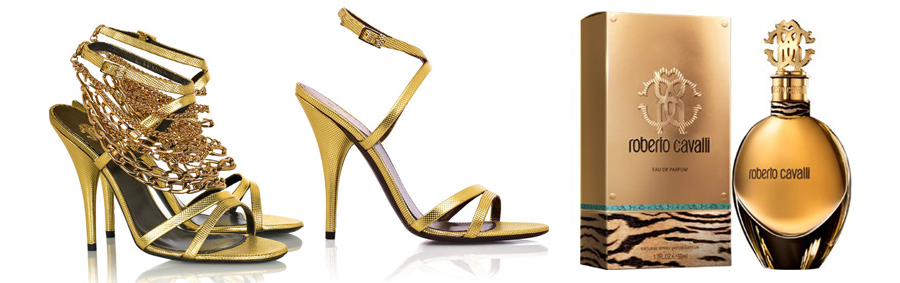 roberto cavalli shoes and perfume